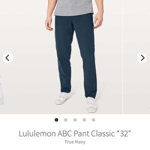 ABC Pants 34x32 True Navy Excellent Condition